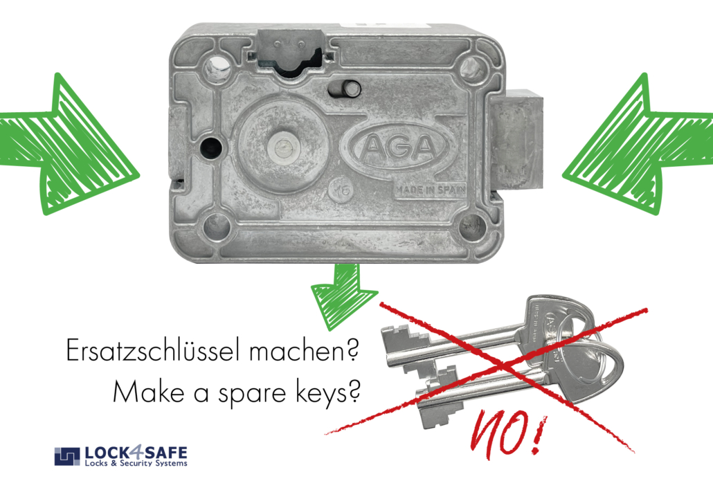 Umstellbares Schlüsselschloss Lock4Safe